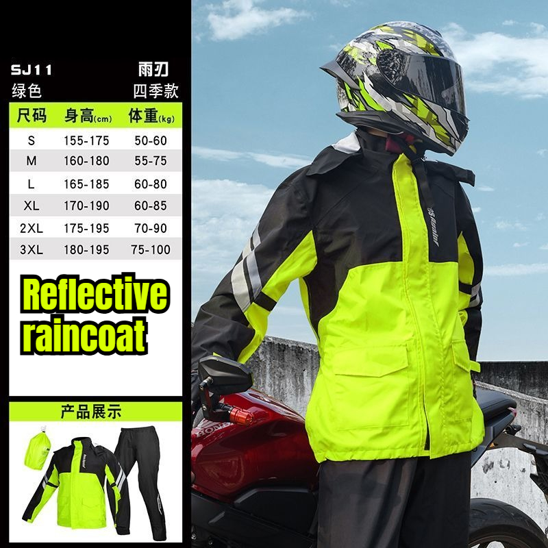 Motorcycle Gear Rain - Motosiklet Yağmurluk Ayrık Tip Su Geçirmez