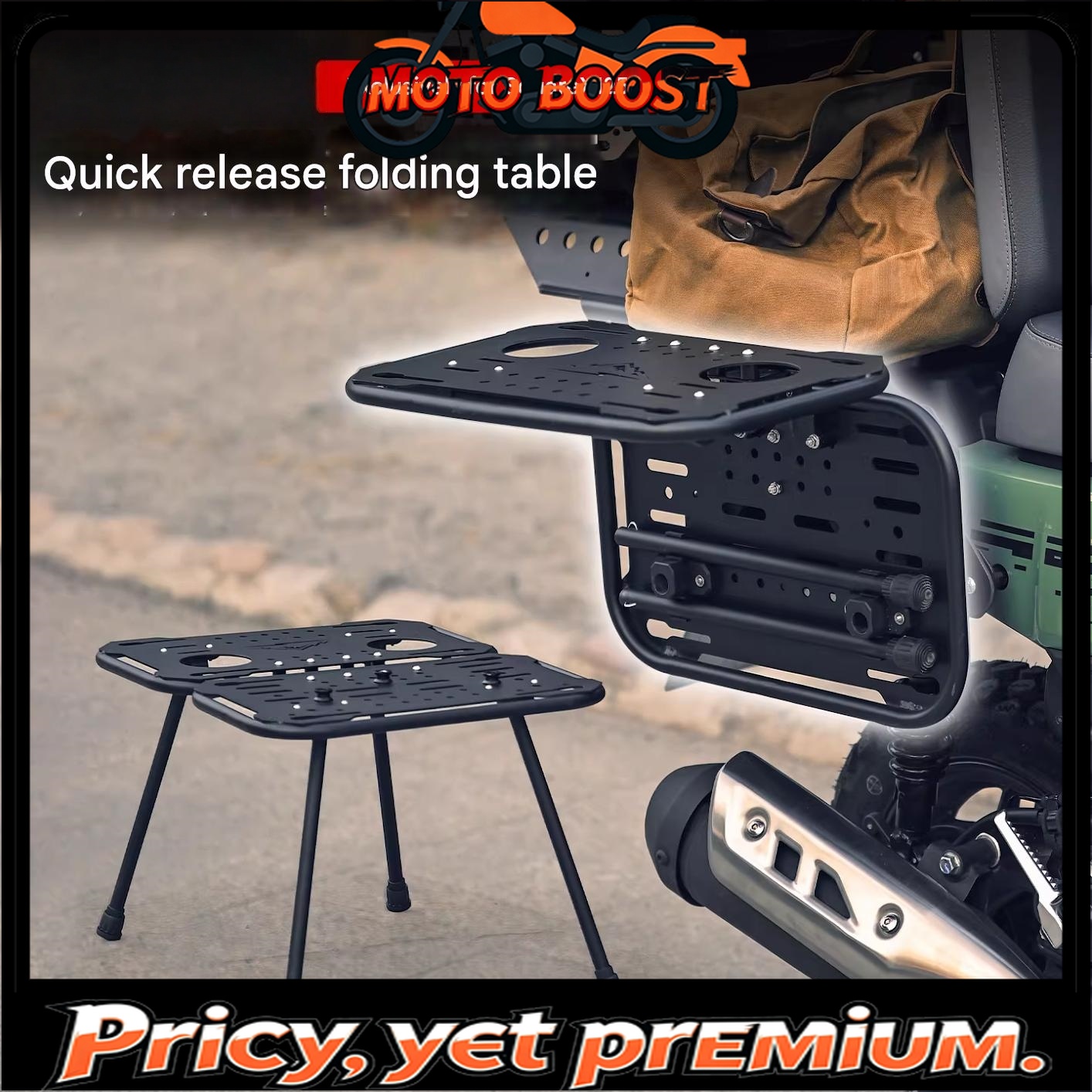 Motorcycle Gear Rack - Honda SquareX125 için Hızlı Çıkartılabilir Arka