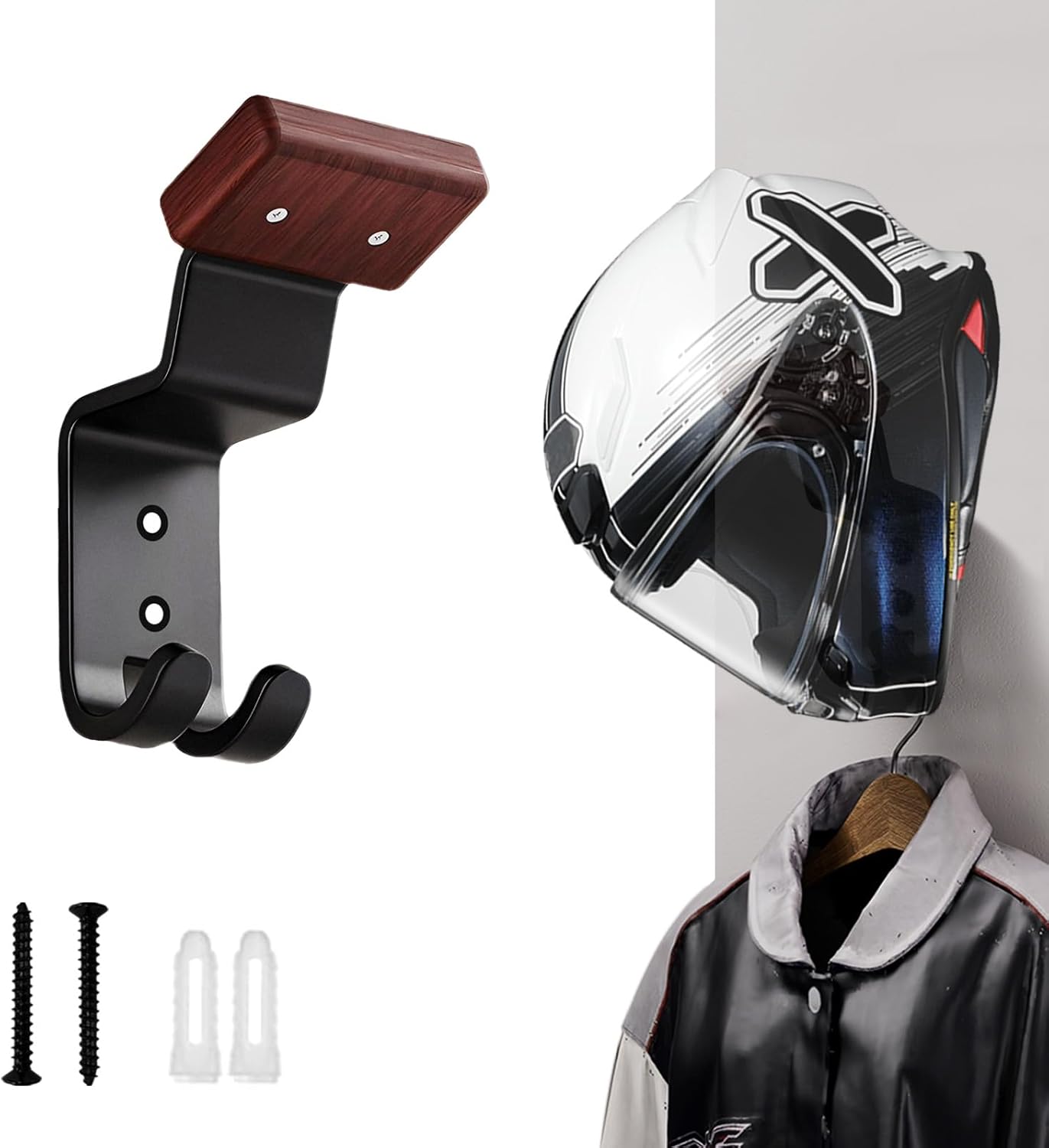 Motorcycle Gear Hanger - Motosiklet Kaskı Askısı Duvar Montaj Aparatı,