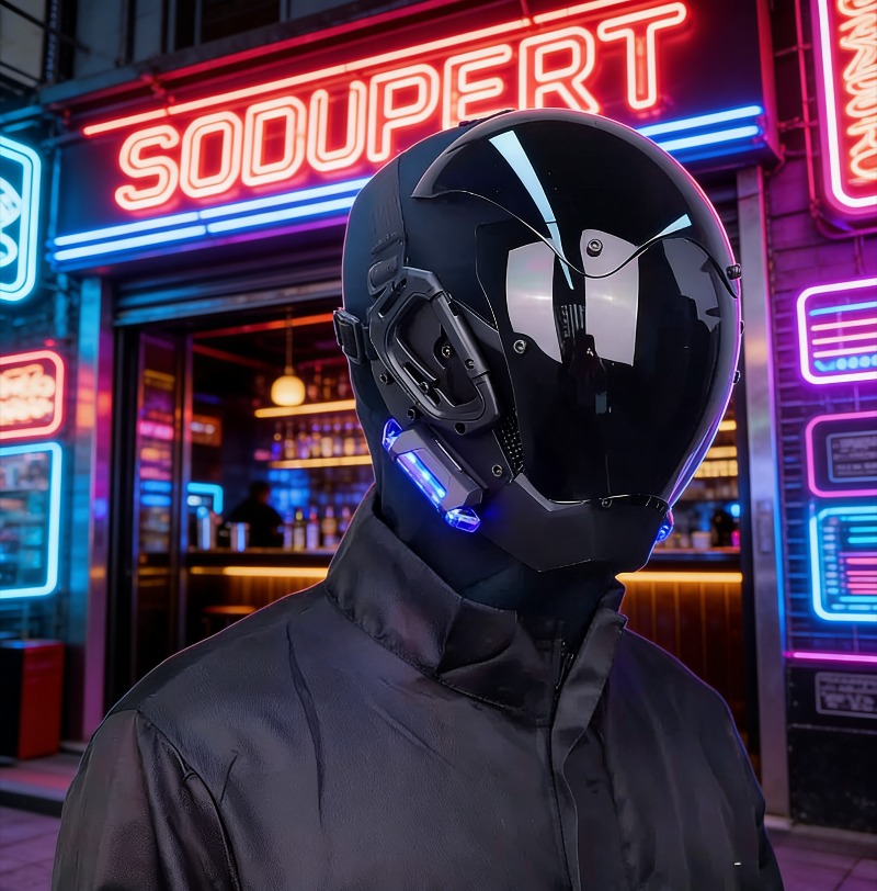 Mecha tarzı siberpunk kask mas - Helmet Full Face incelemesi ve fiyatı