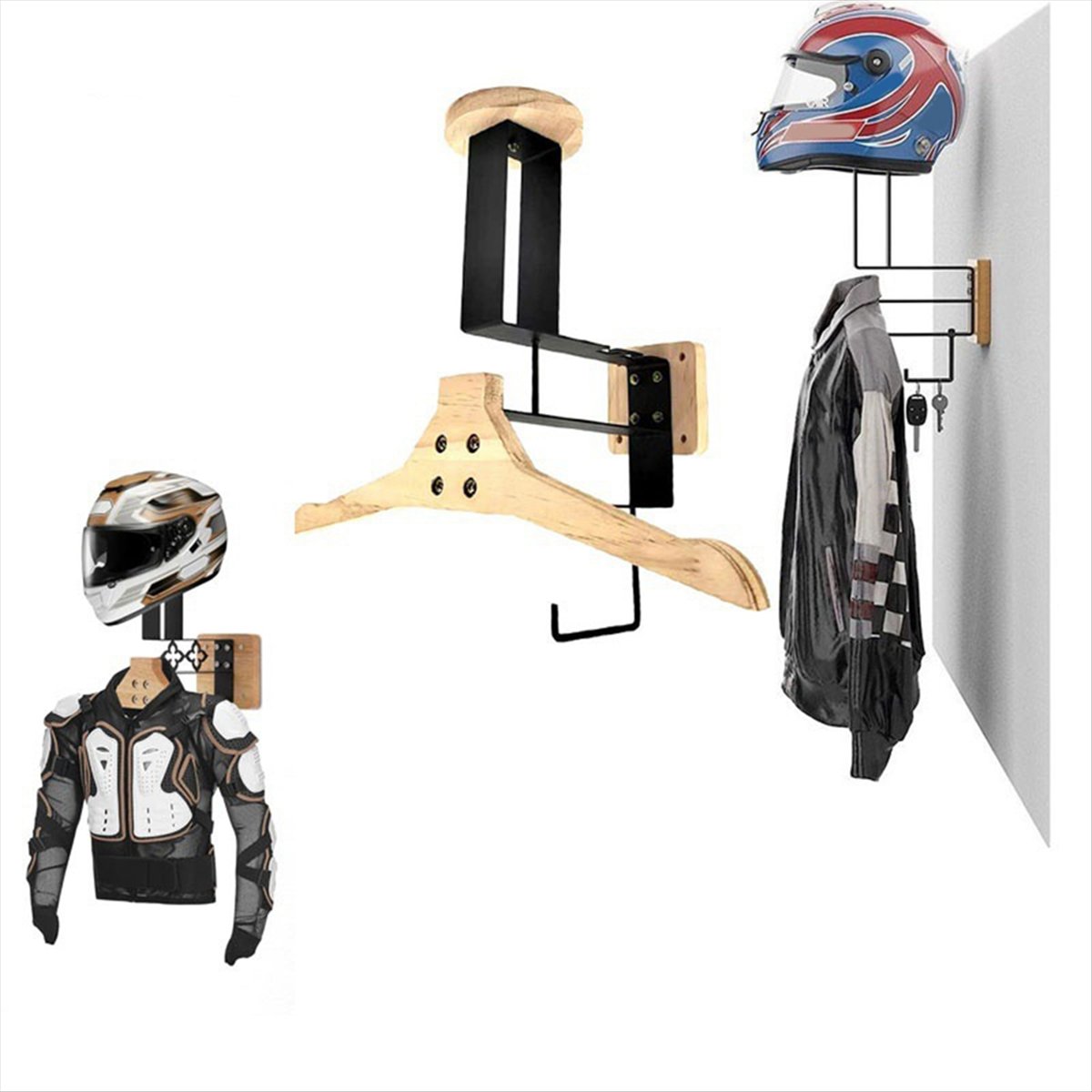 Yeni gelen motosiklet ahşap ka - Motorcycle Gear Rack incelemesi ve fiyatı