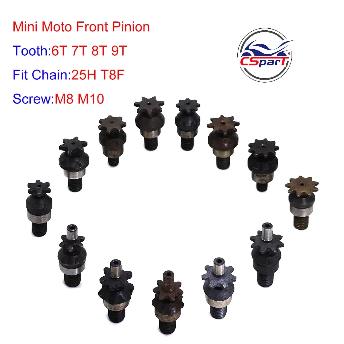 6T 7T 8T 9T 25H T8F M8 M10 zin - Motorcycle Gear Rack incelemesi ve fiyatı