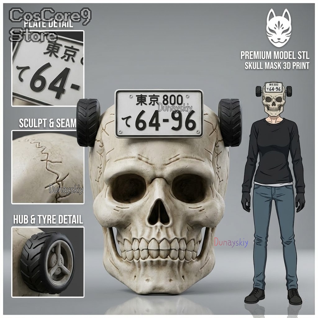 Dorohedoro Ebisu Kafatası Mask - Helmet Full Face incelemesi ve fiyatı