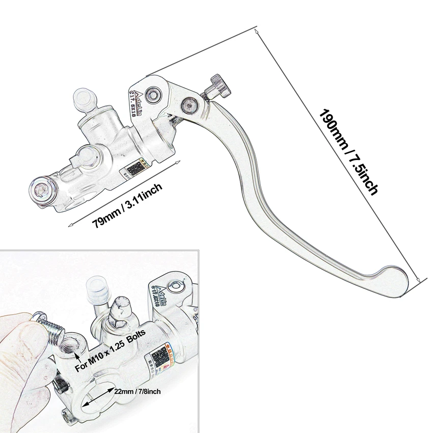 Adelin gümüş 14mm 15mm 16mm 17 - Motorcycle Gear And Accessories incelemesi ve fiyatı